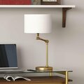 Henn & Hart Lucas Adjustable Table Lamp, Brushed Nickel TL0780